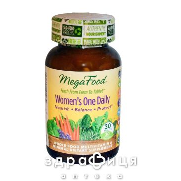 Megafood мультивiтамiни одна таблетки на день д/жiнок №30 мультивітаміни