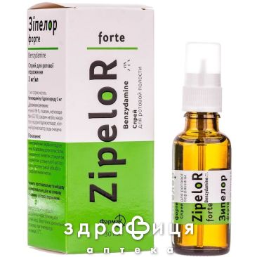 Зiпелор форте спрей д/рот пор 3мг/мл 30мл ліки від горла