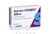 АЗИТРО САНДОЗ ТАБ П/О 250МГ №6 /N/ | антибиотик при ангине