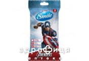 Салфетки влаж smile marvel антибакт №15