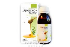 Бронхо-мiкс фiтосироп мед/плющ 100мл таблетки від кашлю сиропи