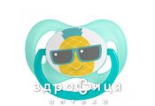 CANPOL ПУСТУШКА СИЛІК СИМЕТРИЧ 0-6МІС SO COOL БІРЮЗА 22/521