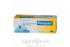 Сандиммун-неорал капс 25мг №50 Противоопухолевый препарат