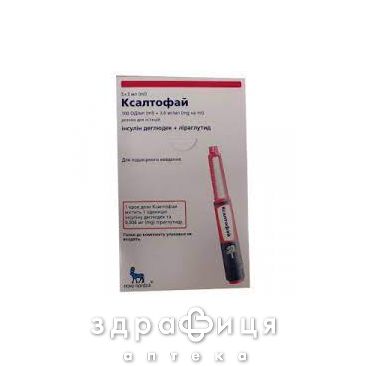 Ксалтофай р-н д/ін 100од/мл 3,6мг/мл 3мл шприц-ручка №5 лікарство від діабету