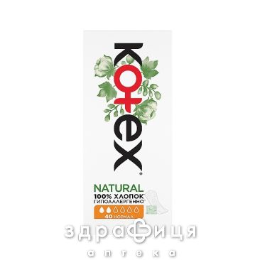 Прокл kotex ежед natural normal №40 Ежедневные прокладки