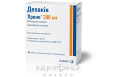 Депакiн хроно 300 мг таблетки пролонг в/о 300мг №100 таблетки від епілепсії