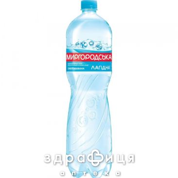 Мінеральна вода миргородська нiжна п/е слабогаз 1,5л №1
