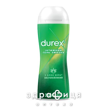 ГЕЛЬ-СМАЗКА DUREX PLAY MASSAGE 2 IN 1 WITH ALOE VERA 200МЛ