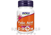 Now фолієва к-та 800мкг таблетки №30 вітаміни групи В