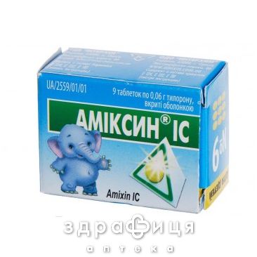 Амiксин ic табл. в/о 0,06 г №9 Імуностимулятор