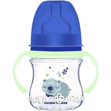Canpol  babies пляшка антіколік з широк отв easystart sleepy koala блак 120мл 35/236_bly