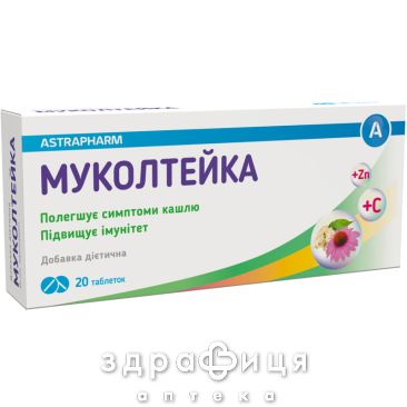 БАД МУКОЛТЕЙКА ТАБ №20 таблетки от кашля сиропы