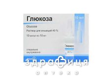 Глюкоза р-н д/iн. 40 % амп. 10 мл №10