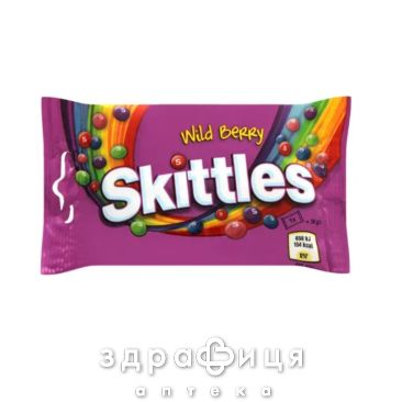 Wrigley skittles драже лесные ягоды 38г