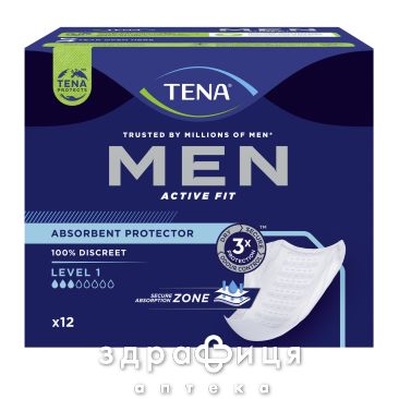 Прокладки tena men active fit level1 №12