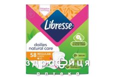 Прокладки Libresse dailies natural care regular №58 Щоденні прокладки