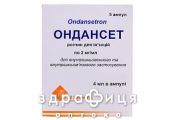 Ондансет р-н д/iн 2мг/мл 4мл №5 таблетки від нудоти протиблювотні препарати