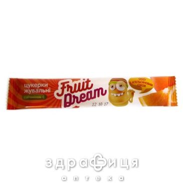 Fruit dream конфеты жев с апельc соком+витс 15г