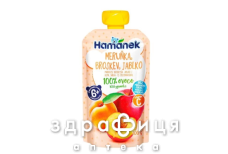 Детское питание Hame хаманек пюре яблоко/персик/абрикос пауч 100г