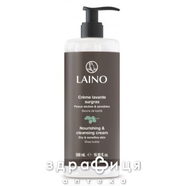Laino (Лено) крем очищающий питательный с маслом карите 500мл 602305