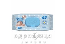 Серветки волог smile baby алое/ромашка з клапн №100