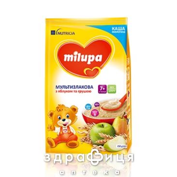 Дитяче харчування milupa каша молоч мультізлак з яблуком/грушей з 7міс 210г