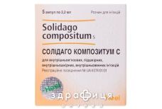 Солидаго композитум с р-р д/ин 2,2мл №5 Препарат для мочеполовой системы