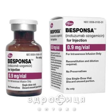 Беспоназа пор ліоф д/р-ну д/інф 0,9мг Протипухлинний препарати