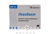 Левобакт таблетки п/о 500мг №10 антибиотики
