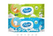 Салфетки влажные smile baby д/детей с экстрактом алоэ с клапаном №84 ндс