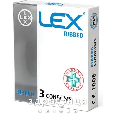 Презервативы Lex (Лекс) ribbed №3