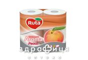 Папір туалетний ruta 2-х шаров персик №4