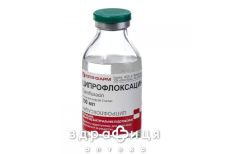 Ципрофлоксацин р-р д/инф 0,2% 200мл противомикробные