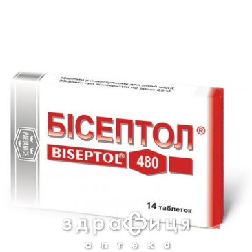 Бисептол таб 480мг №14 антибиотики