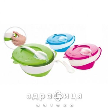 Canpol (Канпол) тарелка с ложк зелен 31/406