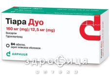 Тиара дуо таб п/о 160мг/12,5мг №84