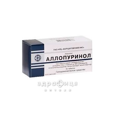 Алопуринол таб 100мг №50 нестероїдний протизапальний препарат