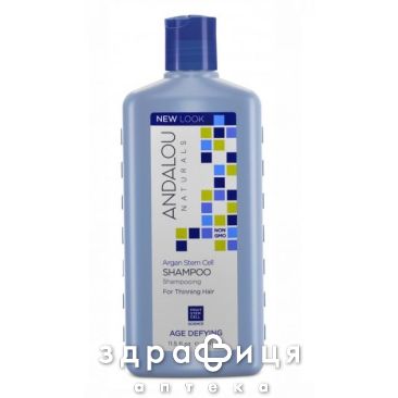 Andalou 00238 шампунь д/рiдкого i виснаженого волосся антi-ейдж 340мл шампунь для об'єму волосся