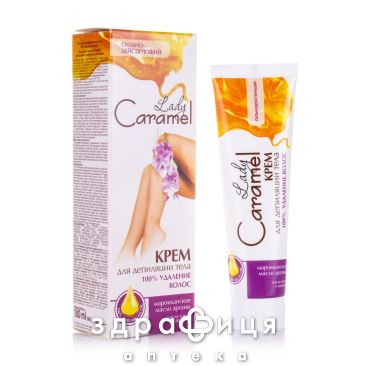 Lady Caramel (Карамель) крем д/депиляции тела 100% удал волос 100мл