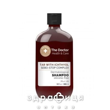The doctor health&amp;care tar with ichthyol+sebo-stop complex дермат шампунь 355мл