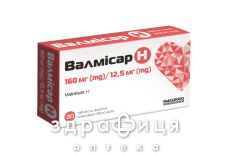 Валмисар Н таблетки п/о 160/12,5 №30
