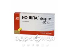Но-шпа форте таблетки 80мг №20