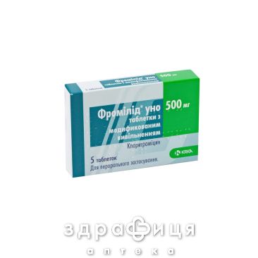 Фромилид уно таб модиф высвоб 500мг №5 антибиотики