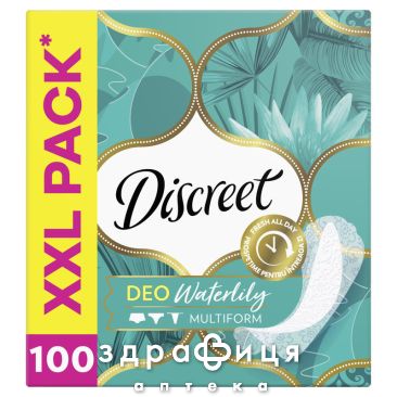 Прокладки discreet deo water lily multiform quatro ежед №100 Ежедневные прокладки