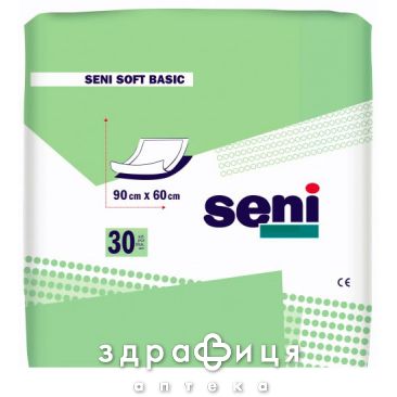 Пелюшки seni soft basic 90х60см №30