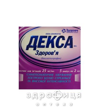 Декса-Здоровье р-р д/ин 25мг/мл 2мл амп №5 нестероидный противовоспалительный препарат