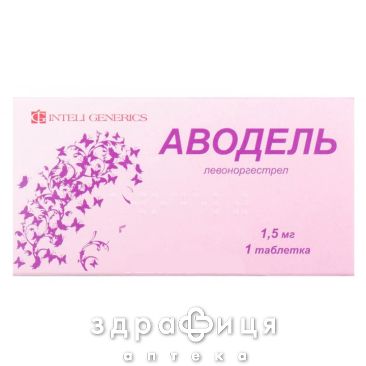 Аводель таб 1,5мг №1 противозачаточные препараты