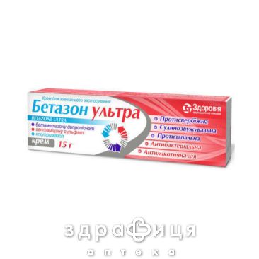 Бетазон ультра крем 15г мазі від алергії