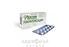 Левофлоксацин таб п/о 250мг №10 противомикробные