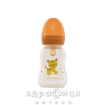 Baby team пляшечка латекс соска 125мл 1300